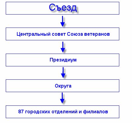 Структура Союза ветеранов