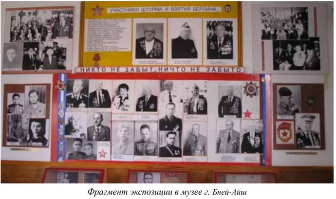 Музей боевой славы трех поколений ХХ века г.Бней-Айш